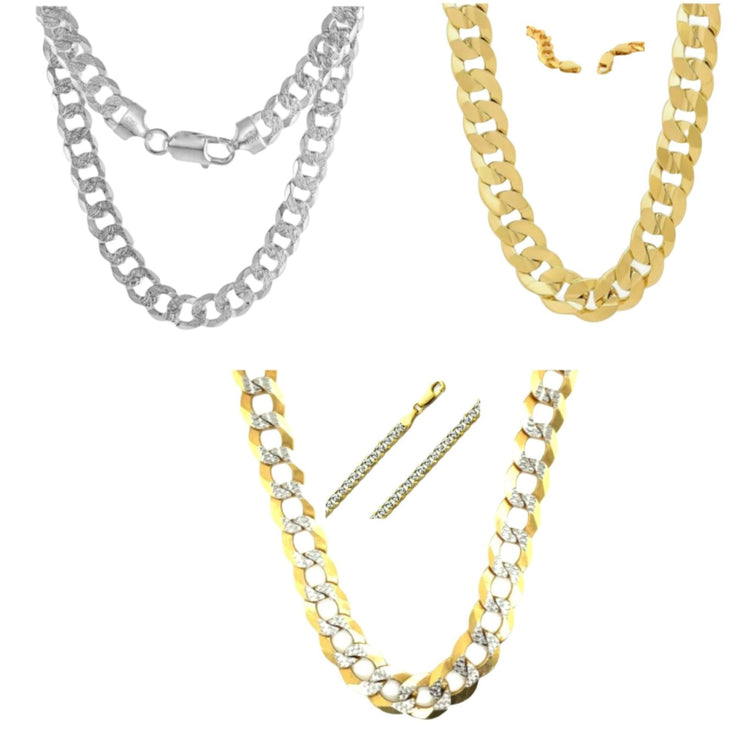 S925 Plain Chains Necklaces