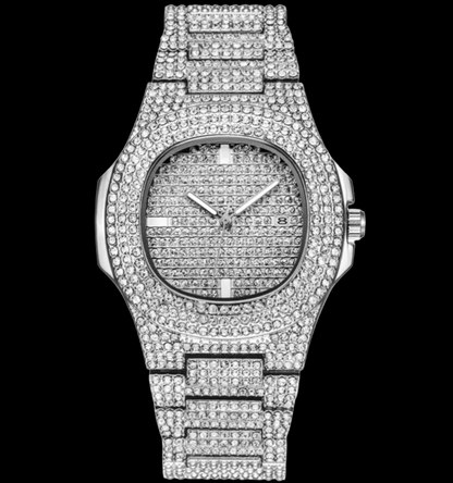 Men's Watch Luxury Brands Designer Fashion Diamond  Date Quartz Watch for Men