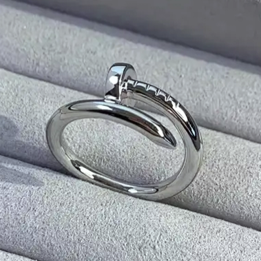 High End Stainless Steel Nail Bangle Shining Bright Rings