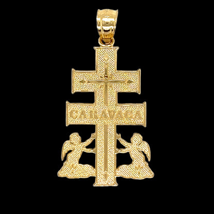 Colgante Cruz de Caravaca de Oro 14K