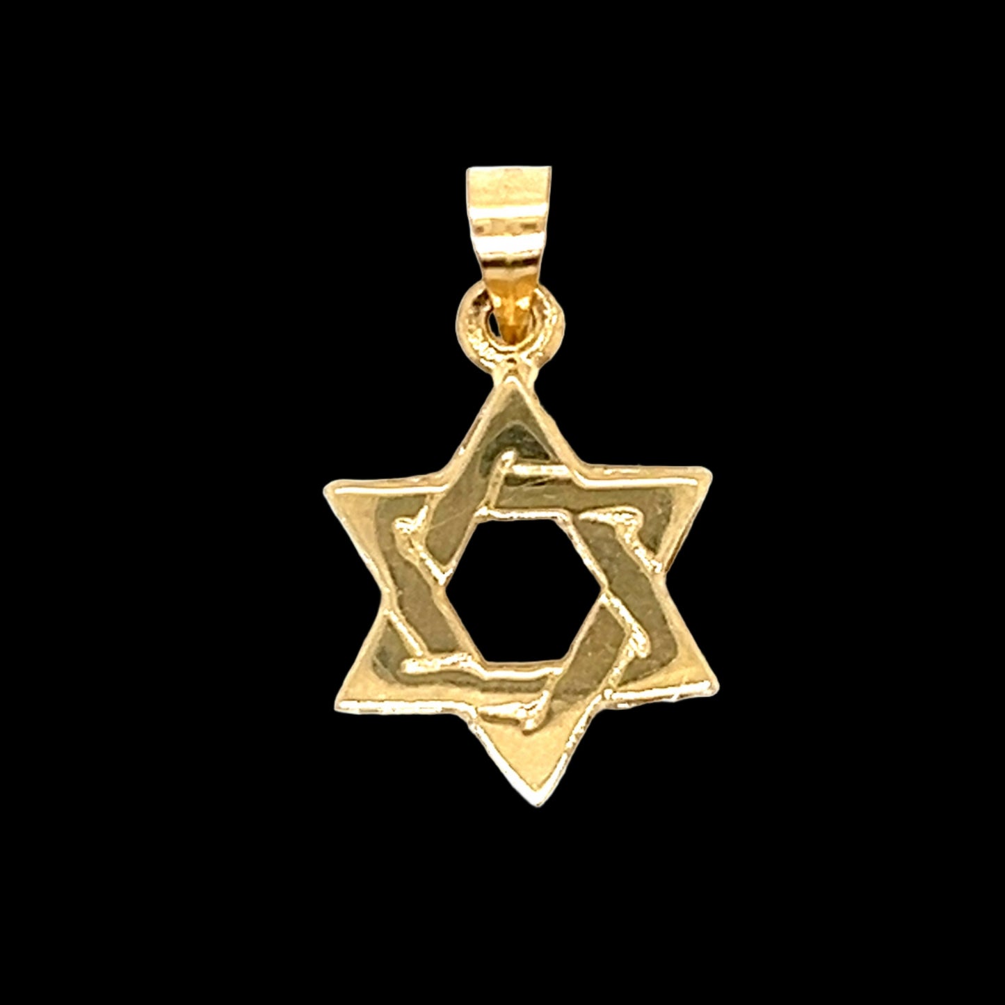 14K Gold Small Star Of David Pendant