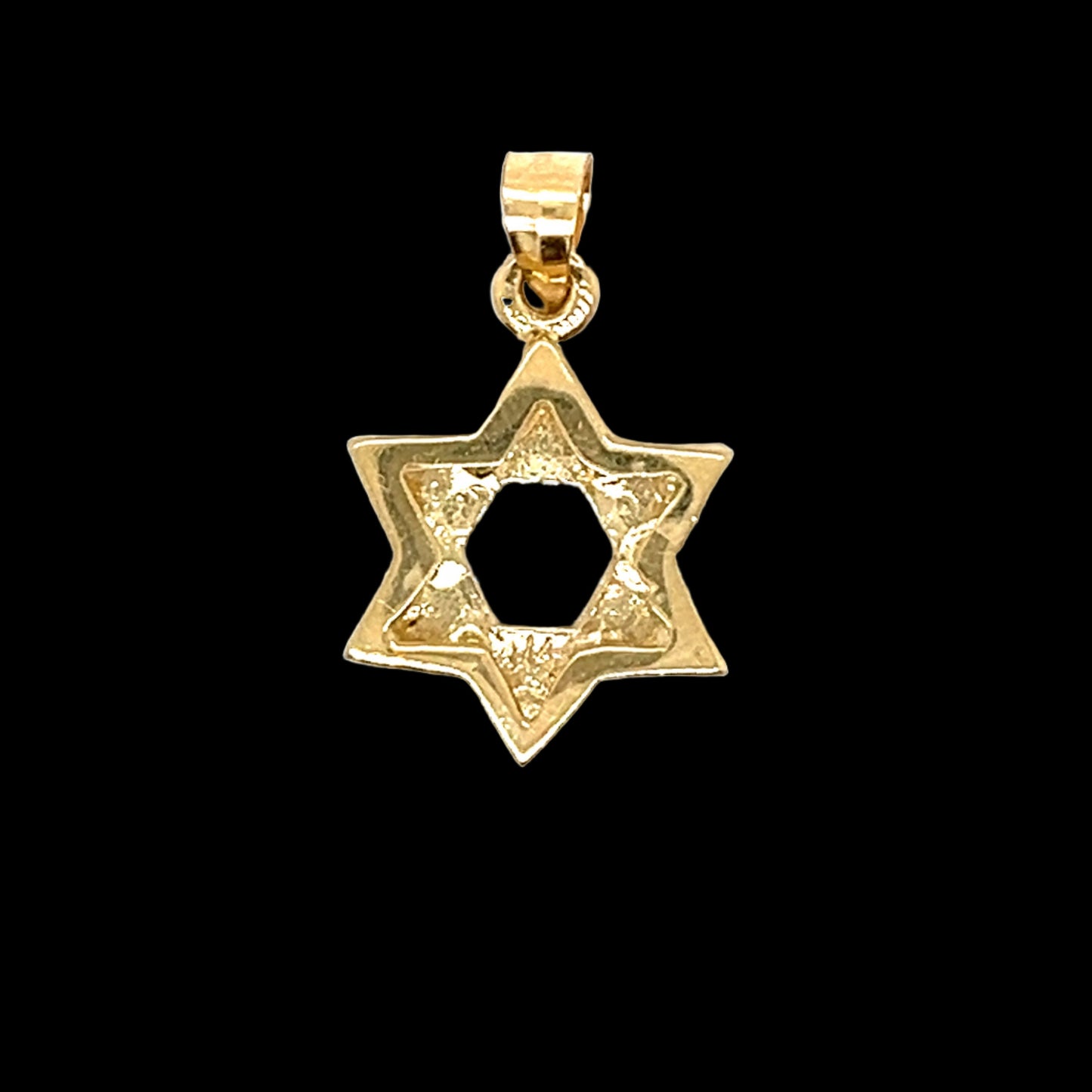 14K Gold Small Star Of David Pendant