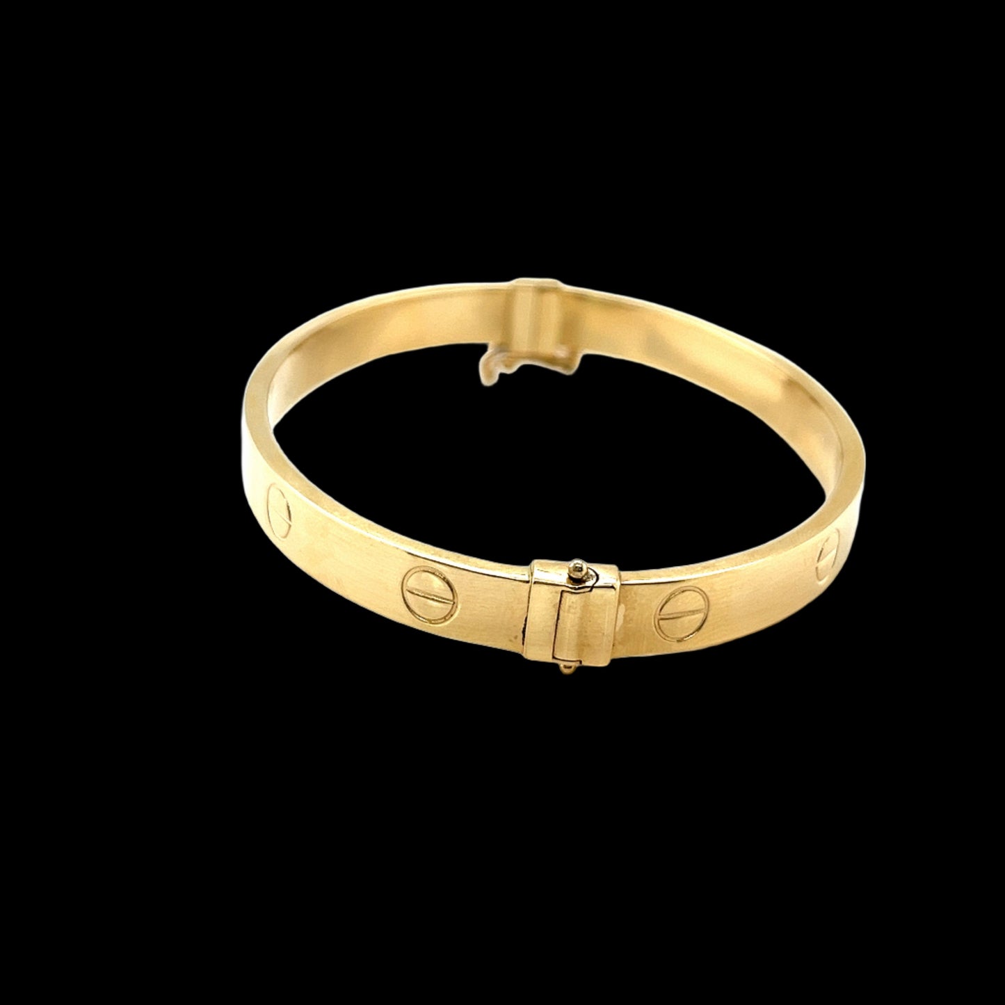 Brazalete Tornillos Oro 14K 4MM