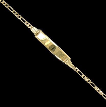 צמיד מזהה זהב רגיל 14K 2MM