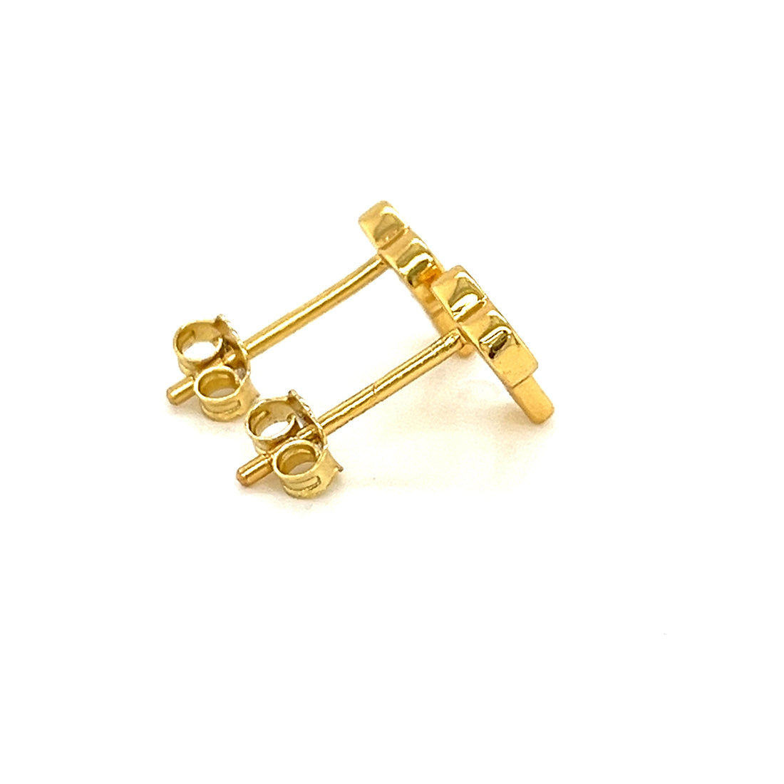 Heart Key Stud Earrings