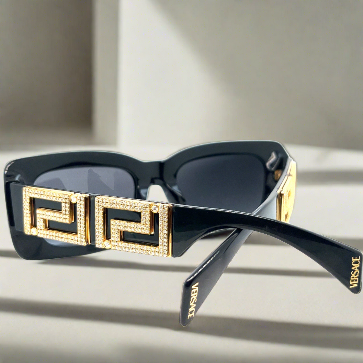 Versace Sunglasses with Moissanite Diamonds
