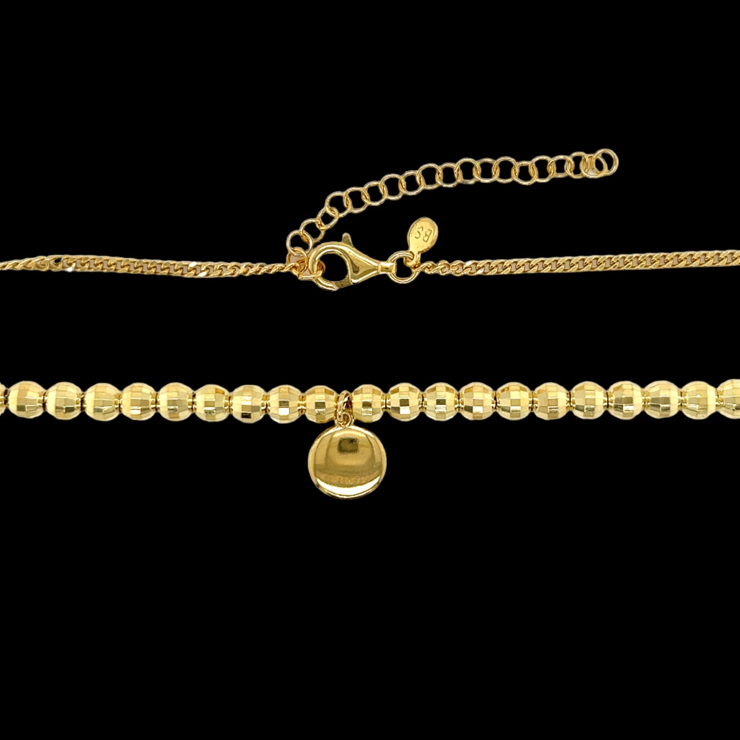 14K Gold Plated Beads Necklace