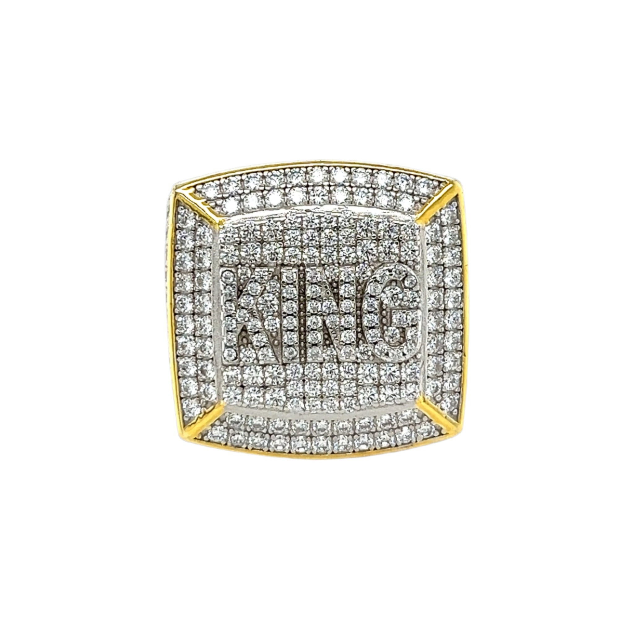 Regal Fine Sterling Statement Dazzling King Ring