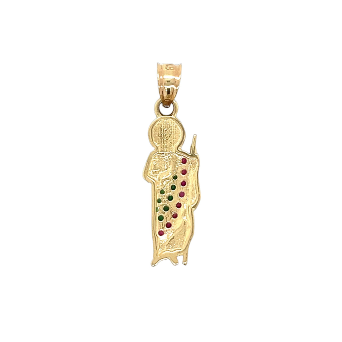 14K Gold 1" San Judas Pendant