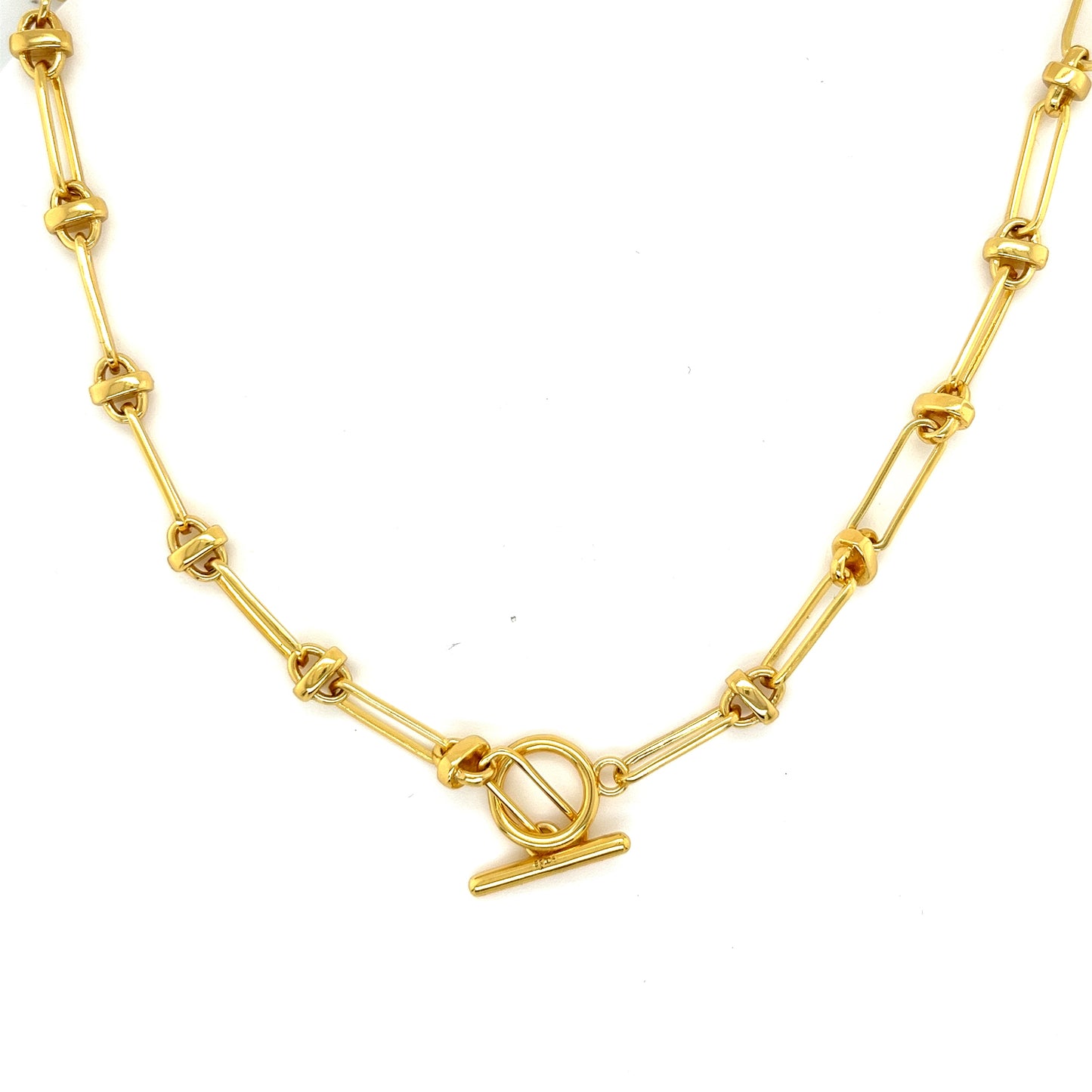 Fancy Oval Link Italiana 14k Gold Necklace - G503749