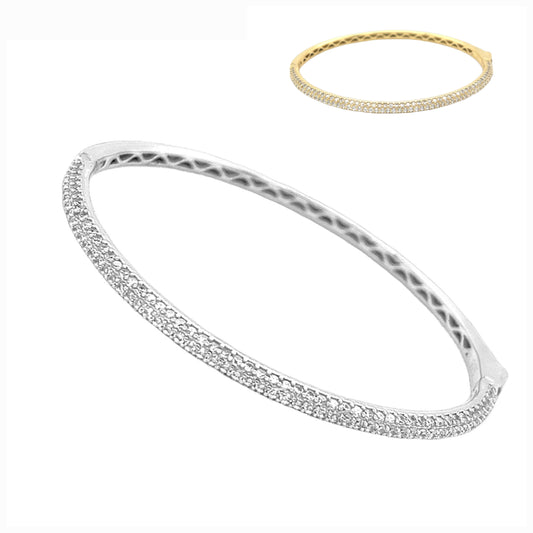 Brazalete de plata 925 con circonitas