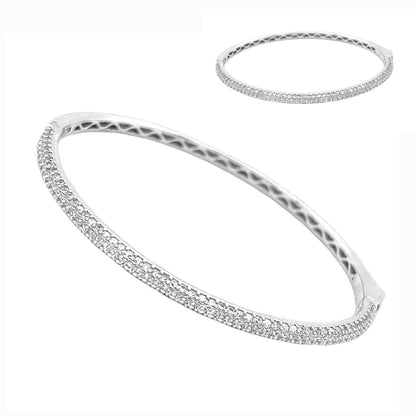 Brazalete de plata 925 con circonitas