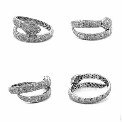 Brazalete Flecha Serpiente Plata 925