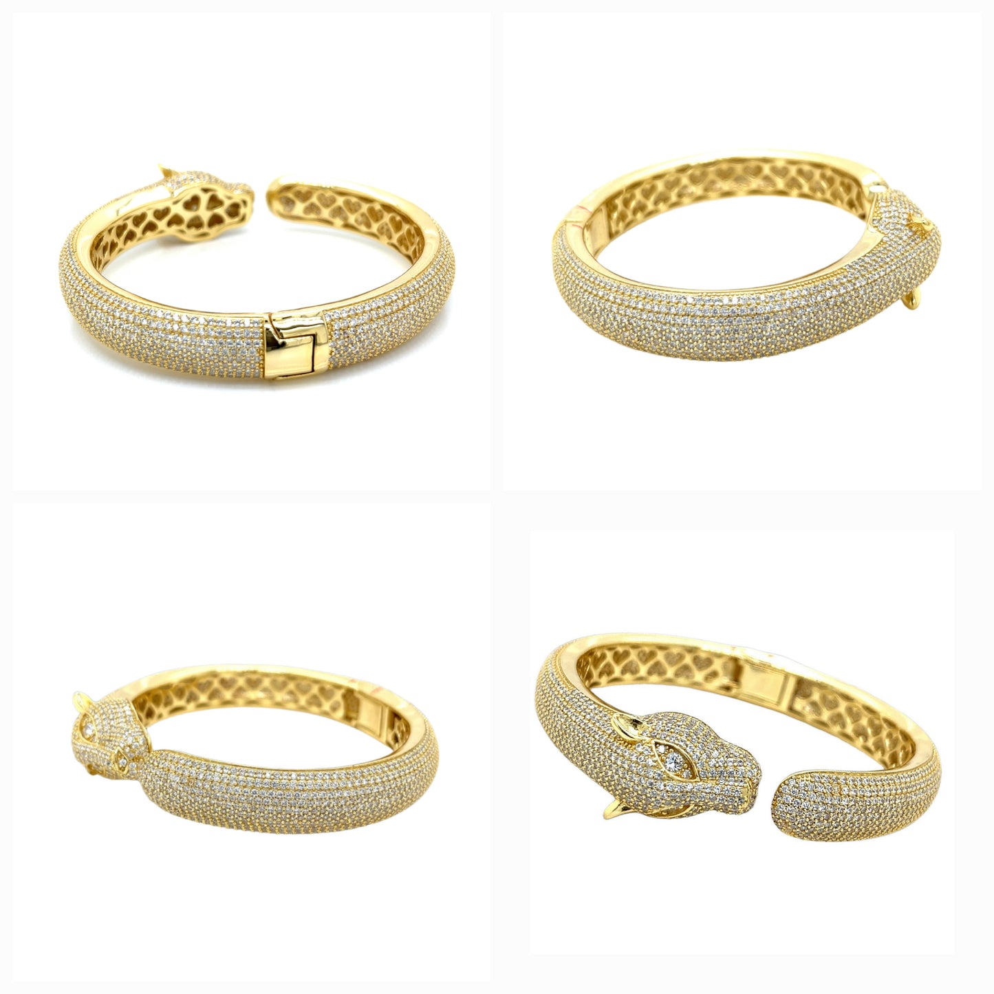 Brazalete Leopardo Plata 925