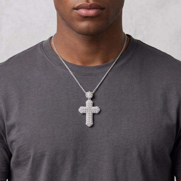 Floral Cross Pendant