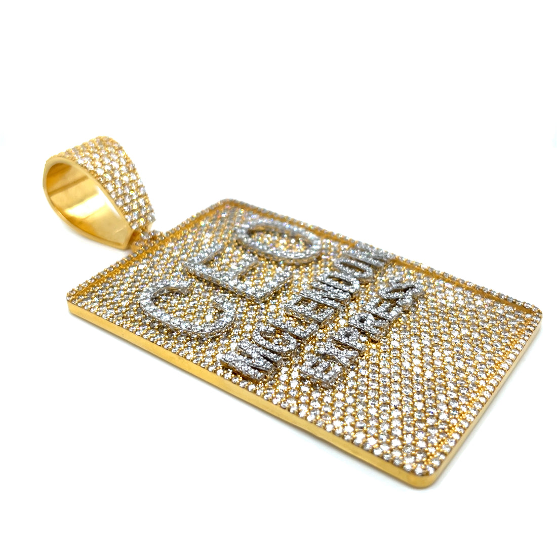 CEO McLendon Express Custom Pendant in 10K, 14K Gold with Moissanite, CVD, or Natural Diamonds