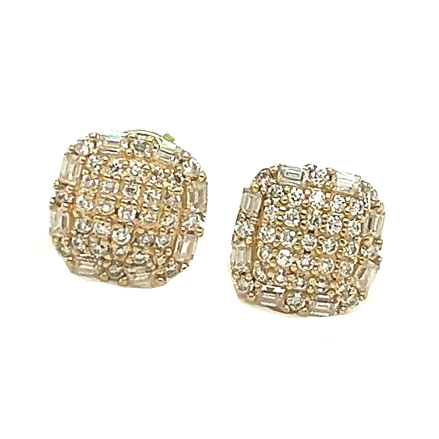 Round 0.59CT Moissanite Studs 10k Gold - G207123