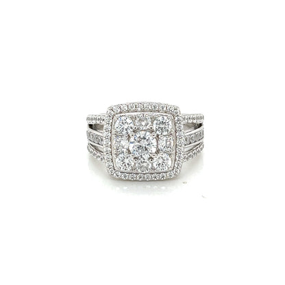 925 Sterling 3.17CT Moissanite Stunning Ring - M100049