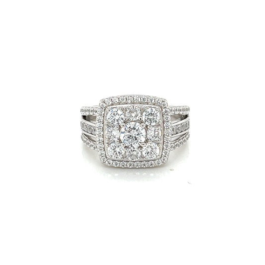 925 Sterling 3.17CT Moissanite Stunning Ring - M100049