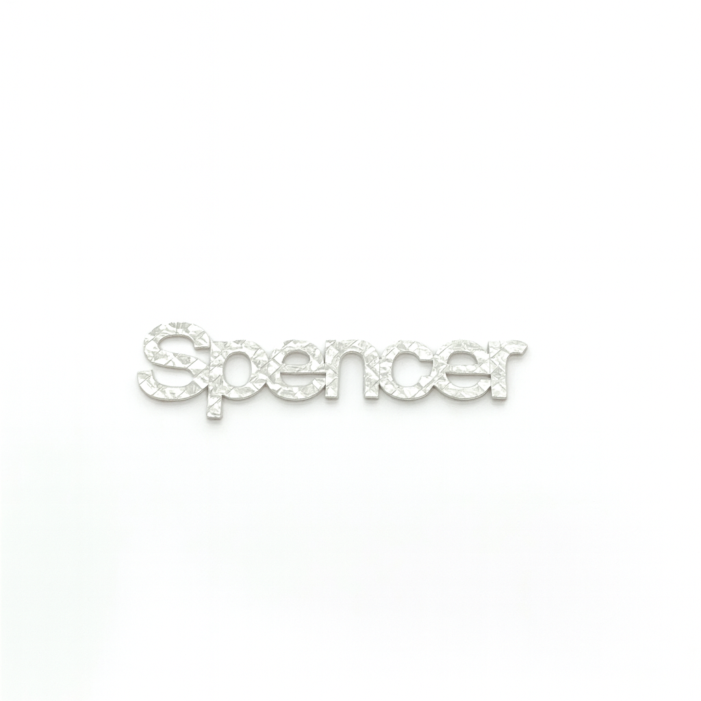 Custom Diamond-Cut Script Nameplate Necklace