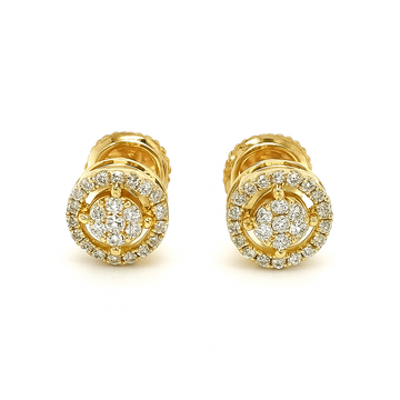 Radiant Glow Diamond Halo Studs