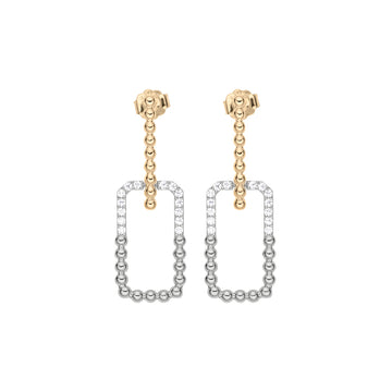 Drop Link Beaded Earrings