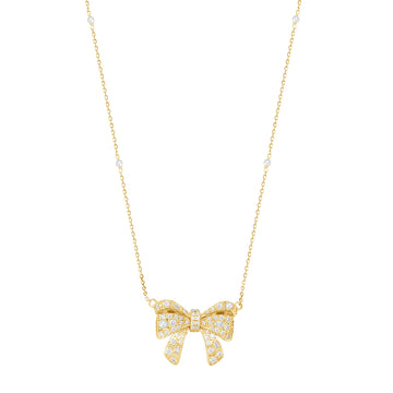 Pearl Bow Necklace