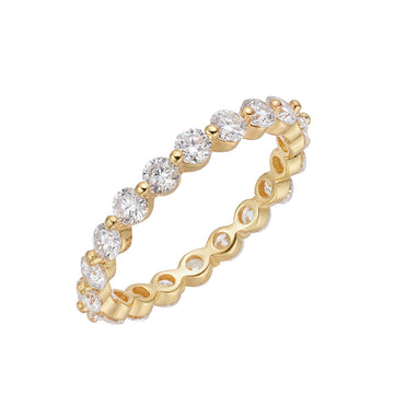 Lab-Created Moissanite Eternity Band Ring