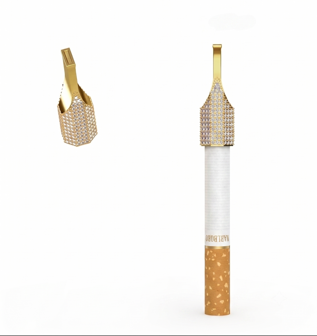 Iced-Out Cigarette Holder Mouthpiece Filter