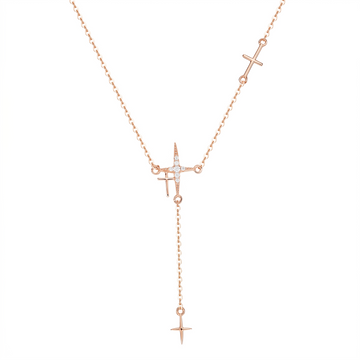 Cross Y Necklace