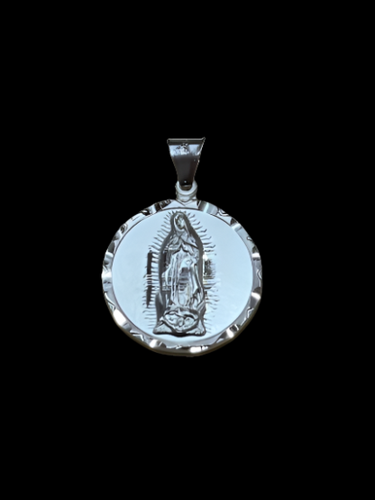 GUADALUPE &amp; ST JUDAS HIGH POLISH CHARM 1.2 אינץ' אינץ'