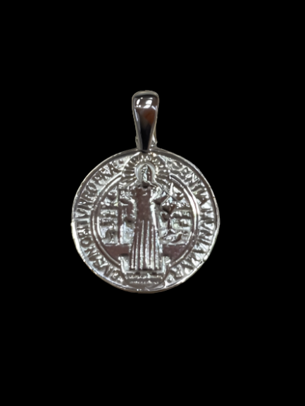 JESUS TWO SIDED HIGH POLISH CHARM 1" INCH