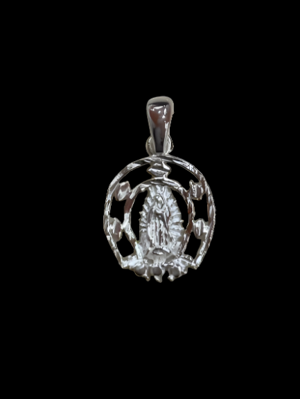 FANCY GUADALUPE HIGH POLISH CHARM 1 אינץ' אינץ'