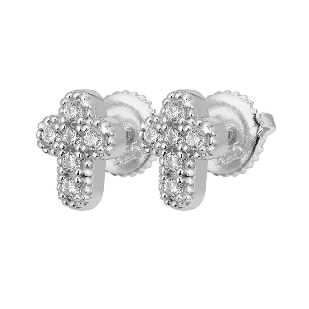 Classic Cross Stud Earrings