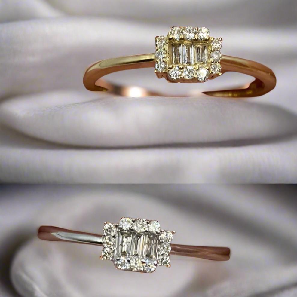 14k Baguette Diamond Ring RG2310