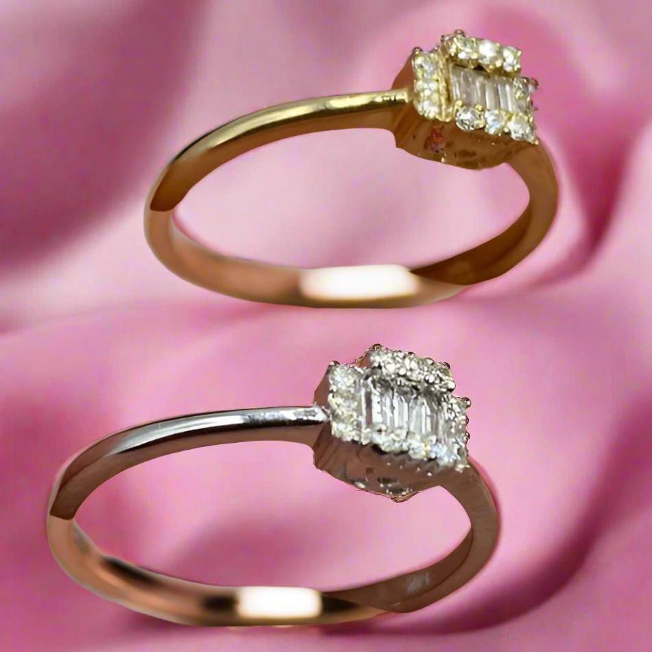 14k Baguette Diamond Ring RG2310