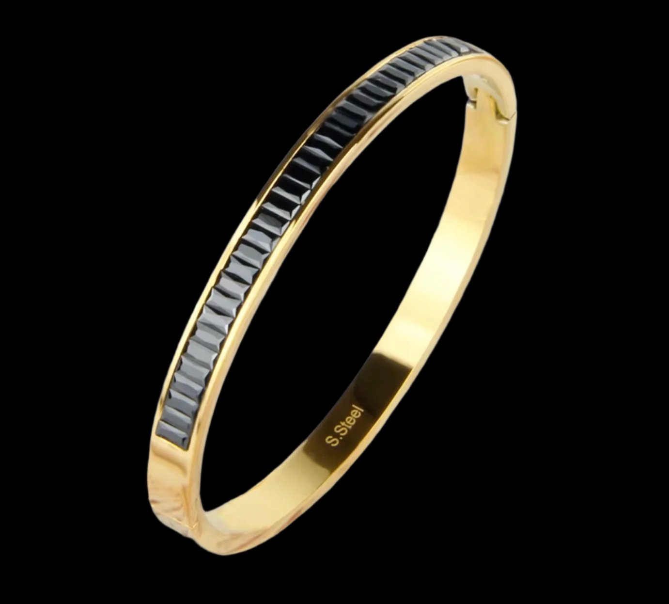 Women's Fashion Jewelry 18K Gold Plated Stainless Steel Bangle