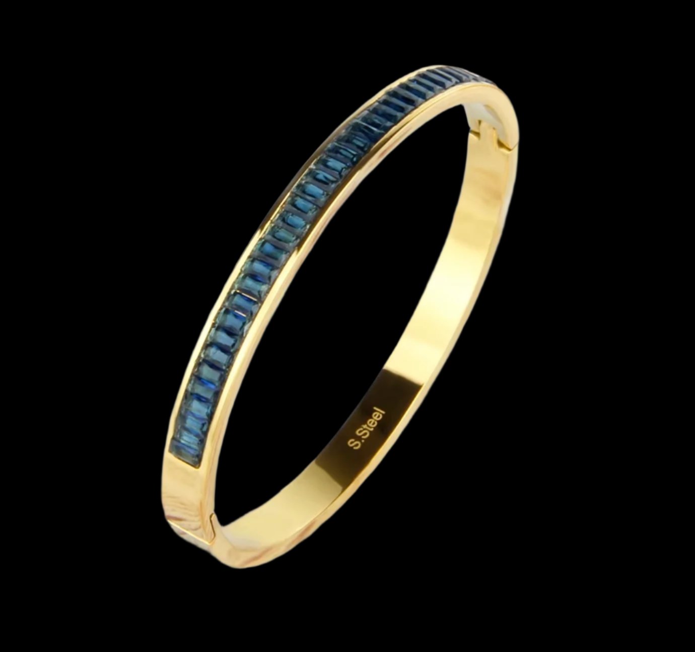 Women's Fashion Jewelry 18K Gold Plated Stainless Steel Bangle