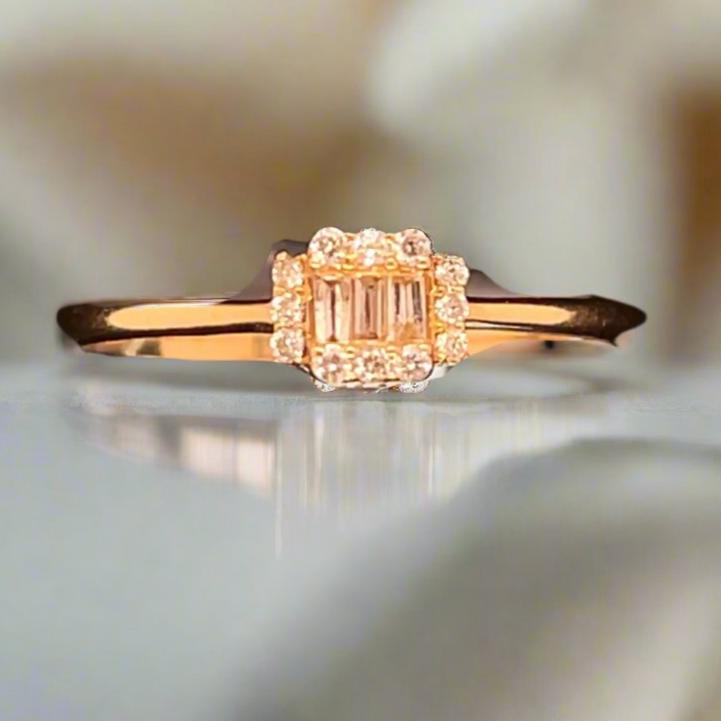 14k Baguette Diamond Ring RG2310