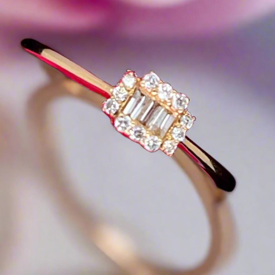 14k Baguette Diamond Ring RG2310