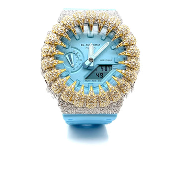 Original Luxury Moissanite Watch - Aqua Ice Edition