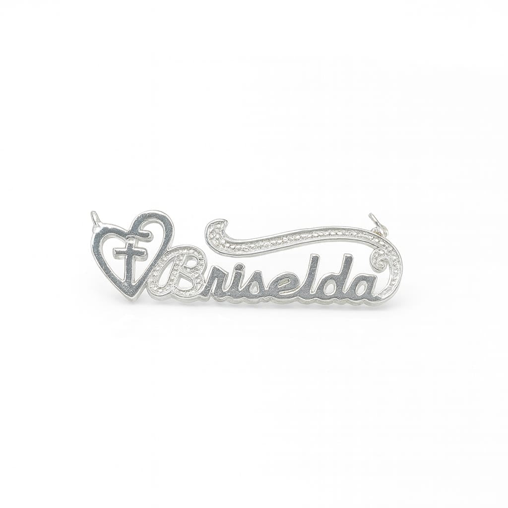 Custom Sterling Silver Personalized Name Pendant