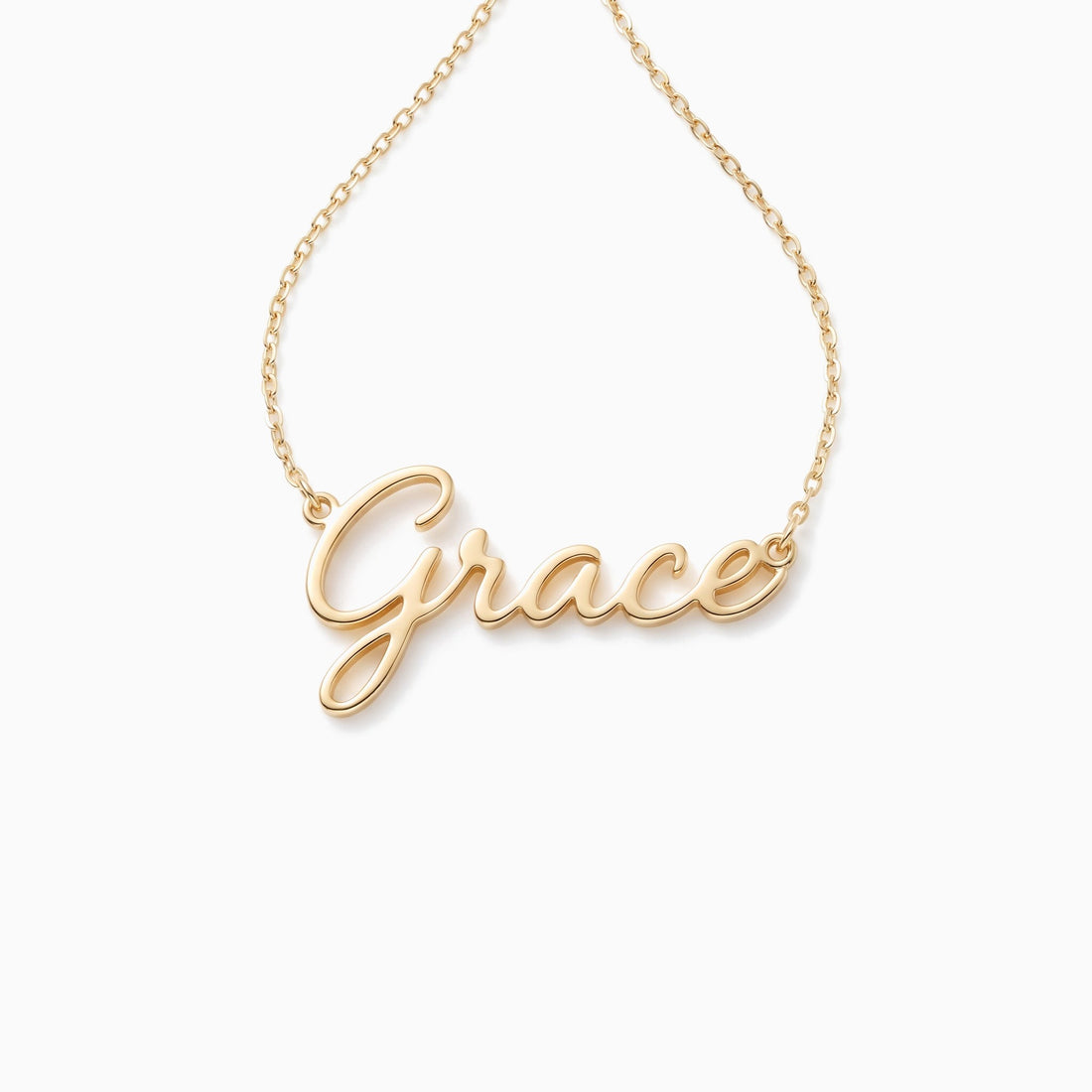 Personalized name jewelry collection: name necklace, bracelet, ring and hoop earrings
