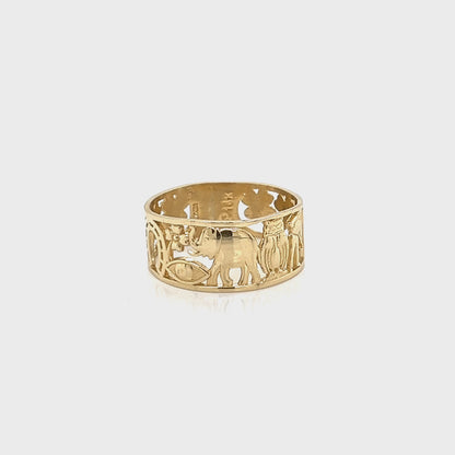 טבעת "LUCKY" זהב רגיל 14K