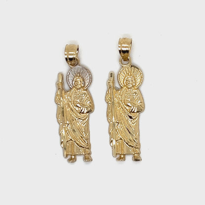 14K Gold San Judas Pendant