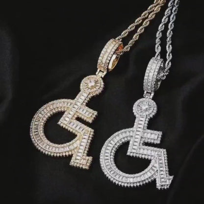 Iced Out Cubic Zirconia Wheelchair Pendent Charm - C4219169