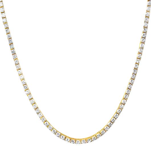 NG4458 20" 14K Gold Plated Shiny Tennis Chain