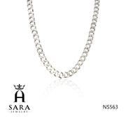 NG563 24" 14K Gold Plated / 925 Sterling Silver Rhodium Iced Chain