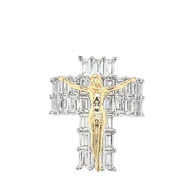 Radiant Faith Baguette Iced Cross Ring